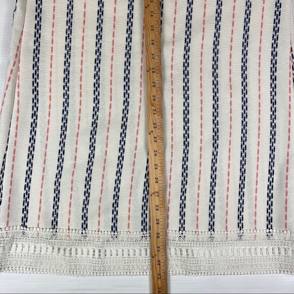 Xhilaration Crochet Striped Shift Dress Sleeveless Women's Size Large - Picture 8 of 8